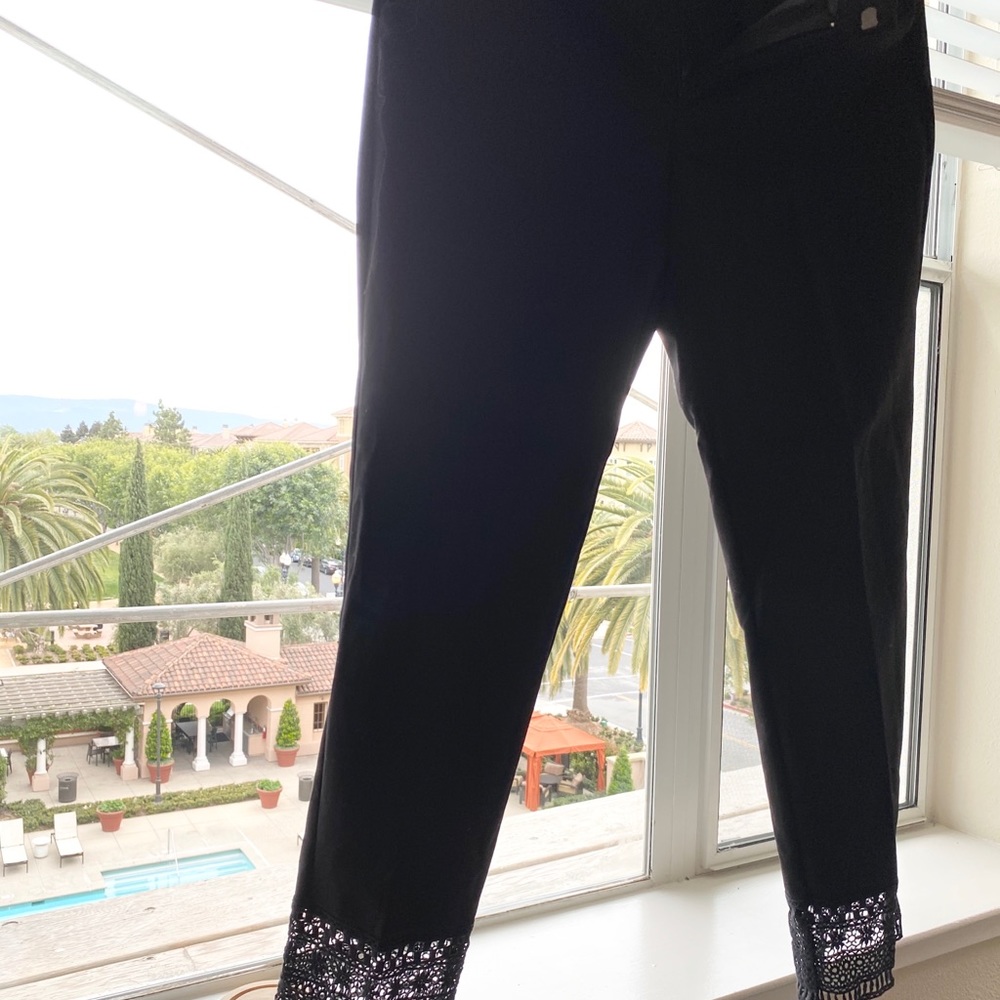 Zara pants with net detail!